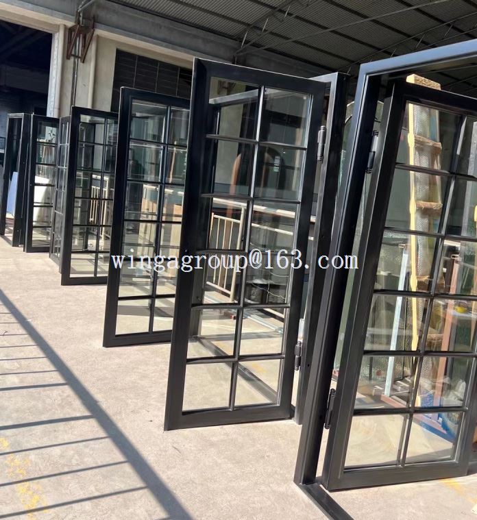 French iron doors